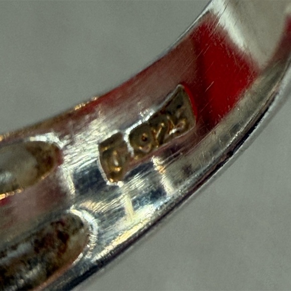 Unique 925 Sterling Silver Amethyst Ring Size 7 - Picture 3 of 6